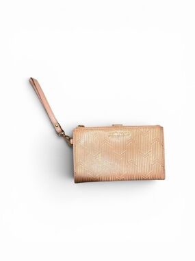 Michael Kors Metallic Rose Gold Wristlet Clutch